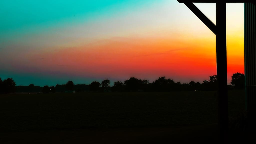 sunset in Crothersville